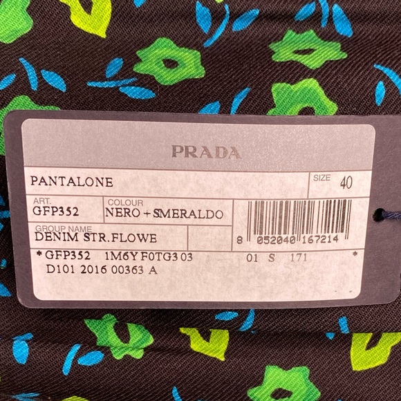 Prada Denim Street Flower Pants - Picture 9 of 11